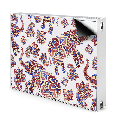 Capac decorativ pentru calorifer Elefant paisley