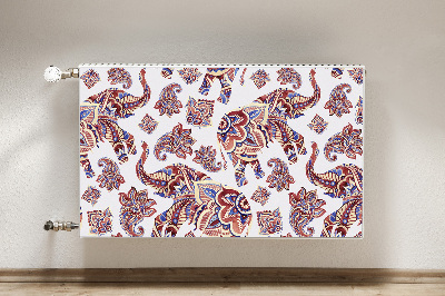 Capac decorativ pentru calorifer Elefant paisley