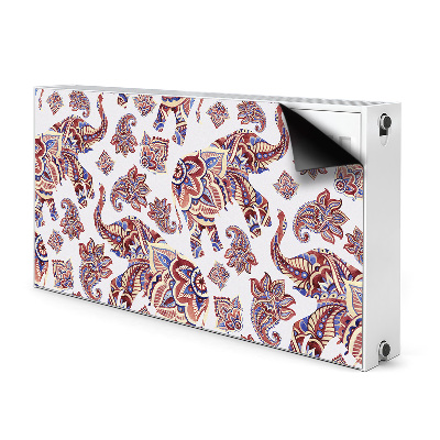 Capac decorativ pentru calorifer Elefant paisley