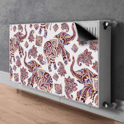 Capac decorativ pentru calorifer Elefant paisley