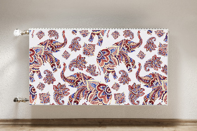 Capac decorativ pentru calorifer Elefant paisley