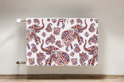 Capac decorativ pentru calorifer Elefant paisley