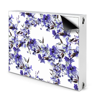 Magnet decorativ pentru calorifer Flori albastre