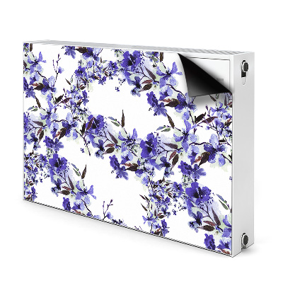 Magnet decorativ pentru calorifer Flori albastre