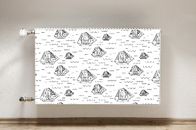 Magnet decorativ pentru calorifer Nave navigate pe mare