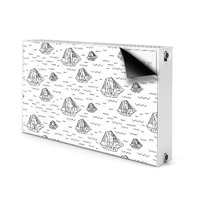 Magnet decorativ pentru calorifer Nave navigate pe mare