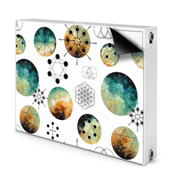 Magnet decorativ pentru calorifer Model galactic