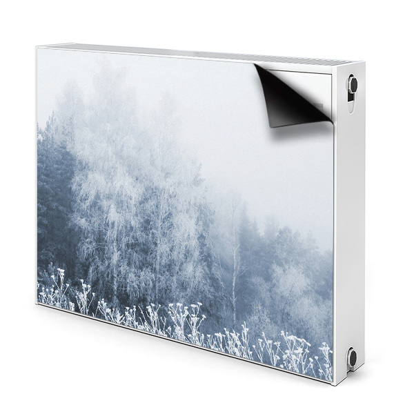 Magnet decorativ pentru calorifer Copaci de iarnă