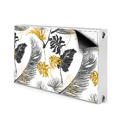 Magnet decorativ pentru calorifer Tropical auriu