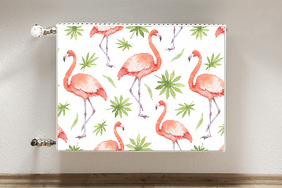 Magnet decorativ pentru calorifer Flamingos