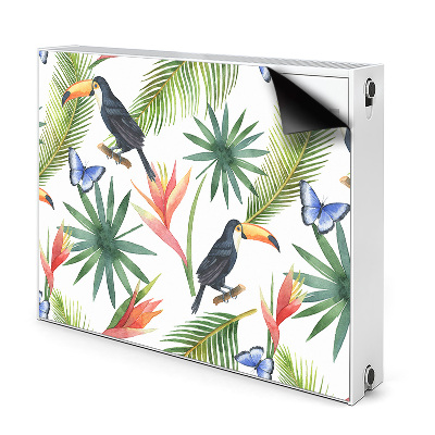 Magnet decorativ pentru calorifer Toucans pe o ramură