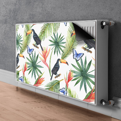 Magnet decorativ pentru calorifer Toucans pe o ramură