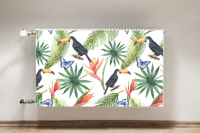 Magnet decorativ pentru calorifer Toucans pe o ramură