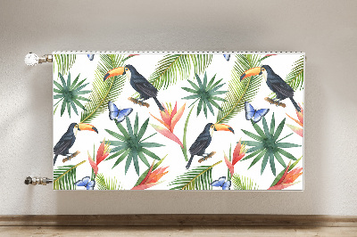 Magnet decorativ pentru calorifer Toucans pe o ramură