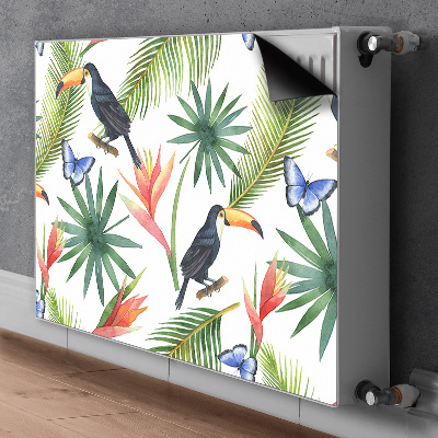 Magnet decorativ pentru calorifer Toucans pe o ramură