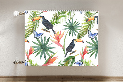 Magnet decorativ pentru calorifer Toucans pe o ramură