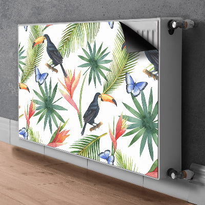 Magnet decorativ pentru calorifer Toucans pe o ramură