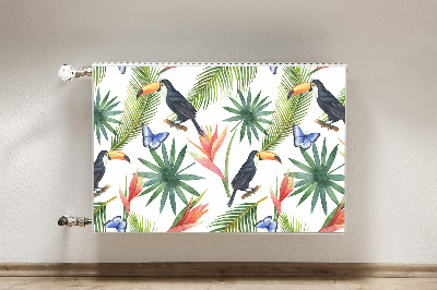 Magnet decorativ pentru calorifer Toucans pe o ramură