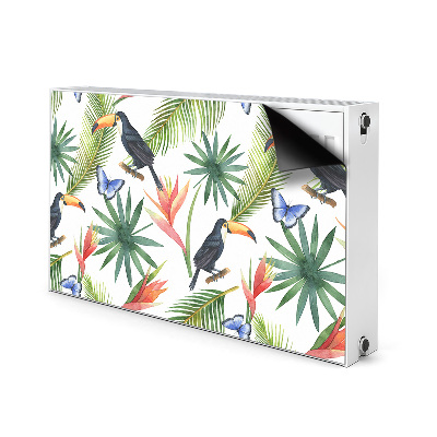 Magnet decorativ pentru calorifer Toucans pe o ramură