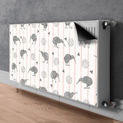 Magnet decorativ pentru calorifer Patters birds kiwi