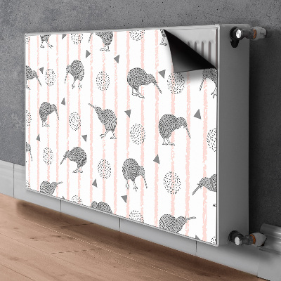 Magnet decorativ pentru calorifer Patters birds kiwi