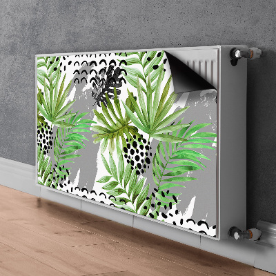 Magnet decorativ pentru calorifer Frunze tropicale