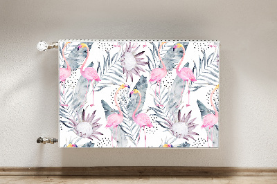 Magnet decorativ pentru calorifer Flamingos