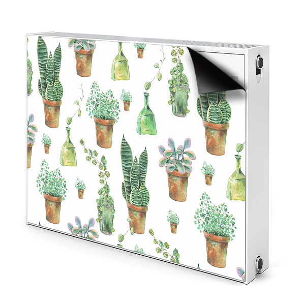 Magnet decorativ pentru calorifer Cacti pictați