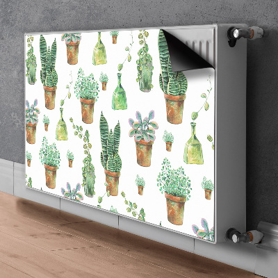 Magnet decorativ pentru calorifer Cacti pictați