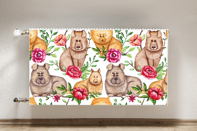 Magnet decorativ pentru calorifer Câinii chow chow