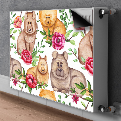 Magnet decorativ pentru calorifer Câinii chow chow