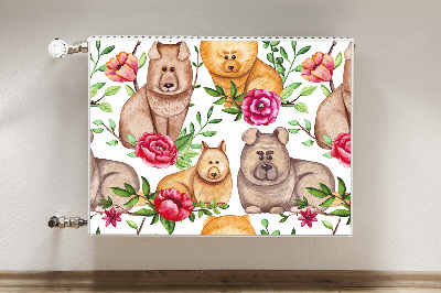 Magnet decorativ pentru calorifer Câinii chow chow