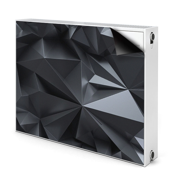 Magnet decorativ pentru calorifer Model 3d negru