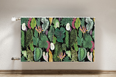 Magnet decorativ pentru calorifer Frunze tropicale