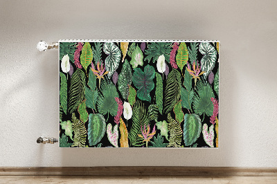 Magnet decorativ pentru calorifer Frunze tropicale