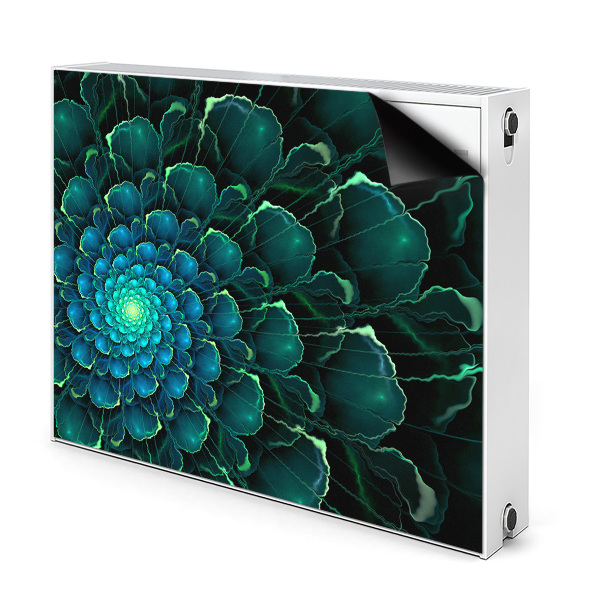 Magnet decorativ pentru calorifer Floare verde