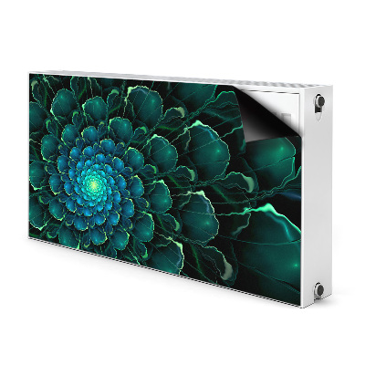 Magnet decorativ pentru calorifer Floare verde