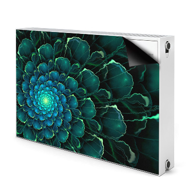 Magnet decorativ pentru calorifer Floare verde