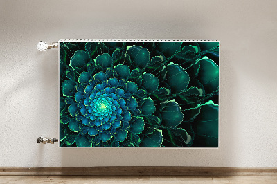 Magnet decorativ pentru calorifer Floare verde