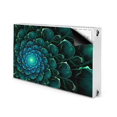 Magnet decorativ pentru calorifer Floare verde