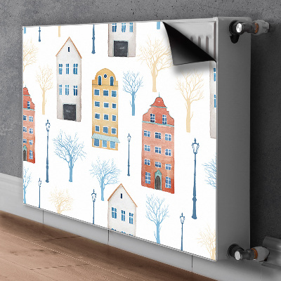 Magnet decorativ pentru calorifer Clădiri
