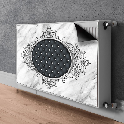 Capac decorativ pentru calorifer Model matlasat pe marmură