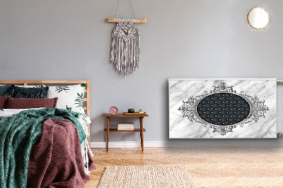 Capac decorativ pentru calorifer Model matlasat pe marmură