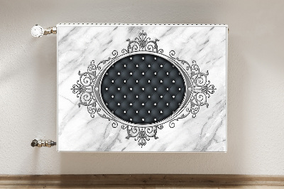 Capac decorativ pentru calorifer Model matlasat pe marmură