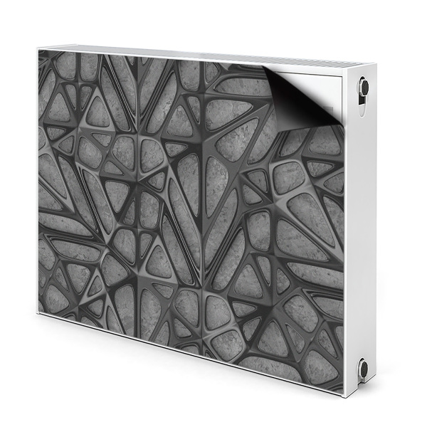 Magnet decorativ pentru calorifer Model de plasă pe beton