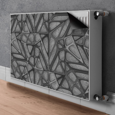 Magnet decorativ pentru calorifer Model de plasă pe beton