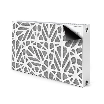 Magnet decorativ pentru calorifer Plasă albă pe beton