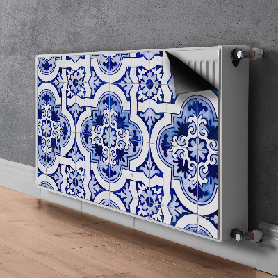 Magnet decorativ pentru calorifer Placi albastre