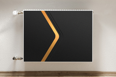 Magnet decorativ pentru calorifer Grafică neagră elegantă