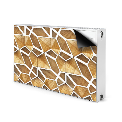 Magnet decorativ pentru calorifer Model de lemn